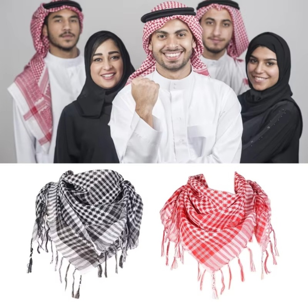 Duża arabska chusta Shemagh z  – Men'S Fashion Head Scarf recenzja i cena