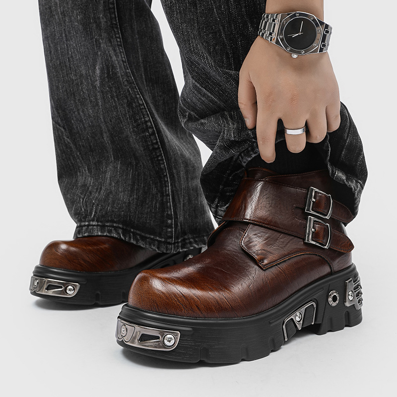 Męskie buty na platformie w st – Fashion Men'S Boots recenzja i cena