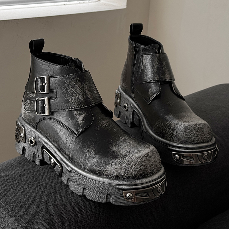 Męskie buty na platformie w st – Fashion Men'S Boots recenzja i cena