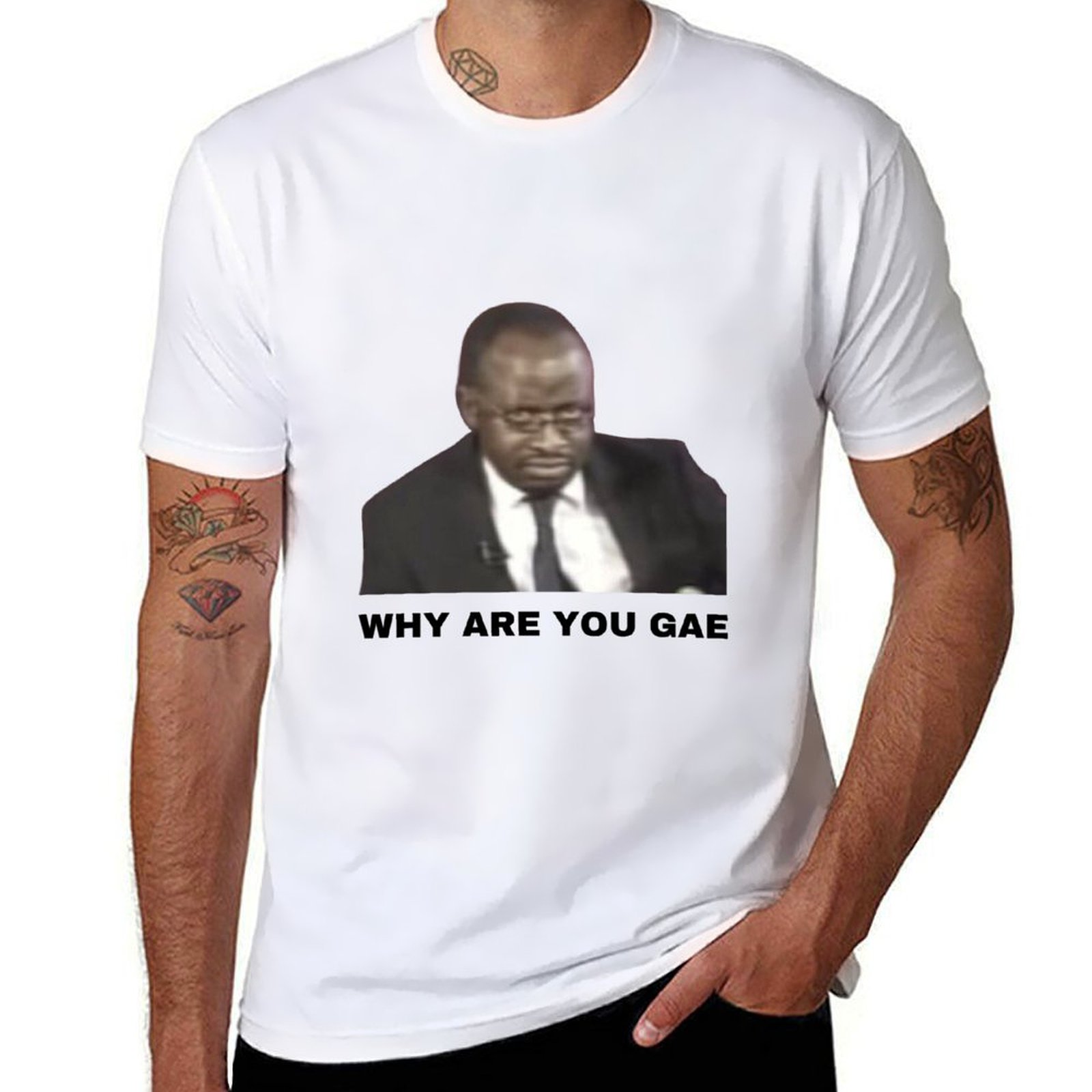 Koszulka z memem Why Are You G – Men Fashion Uganda recenzja i cena