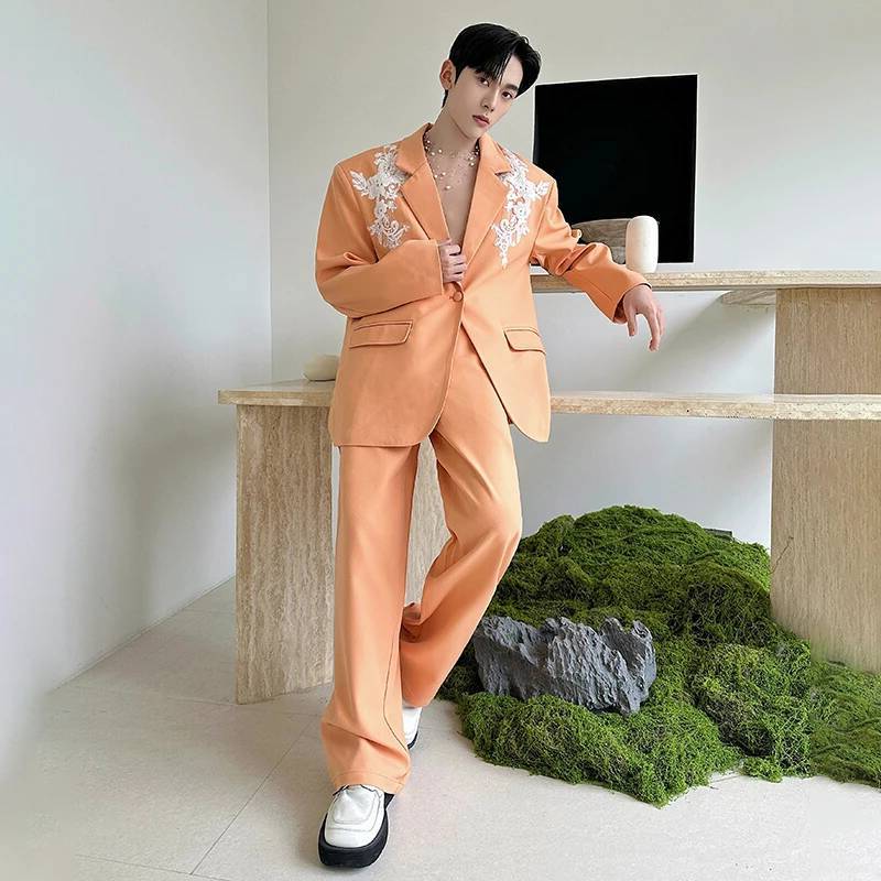 LUZHEN Wiosna Nowa Elegancka L – Mens Fashion Blazer recenzja i cena