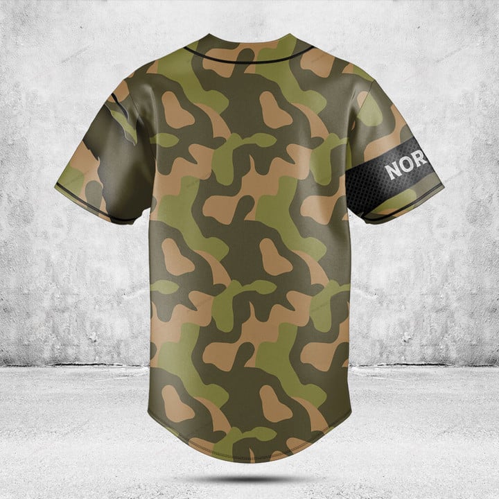 Koszulka z grafiką mapy Norweg – Mens Fashion Baseball Jersey recenzja i cena